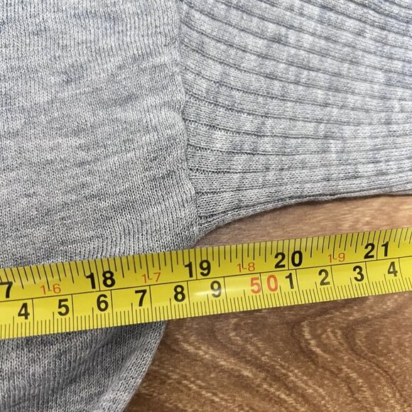 Echo Essential Open Cardigan Grey Heather Size XS / S Minimalist Long Sweater - Picture 6 of 7